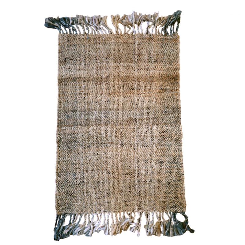 ジュートラグ 手織り　天然繊維　麻　 120x80cm ベージュグラデーション | ブランド登録なし