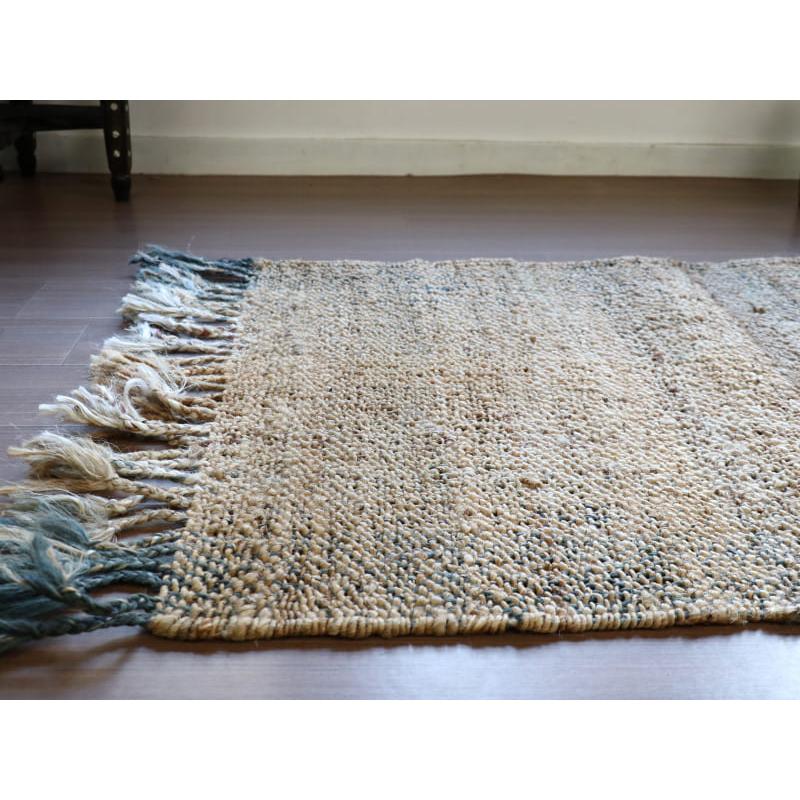 ジュートラグ 手織り　天然繊維　麻　 120x80cm ベージュグラデーション | ブランド登録なし | 03