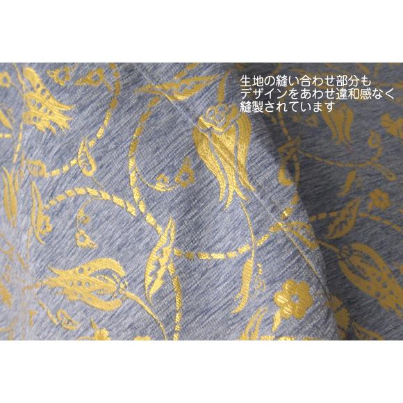 ベッドカバー（ベッドスプレッド）ラーレ07（270ｘ280cm） キングサイズ/スカイブルーの画像