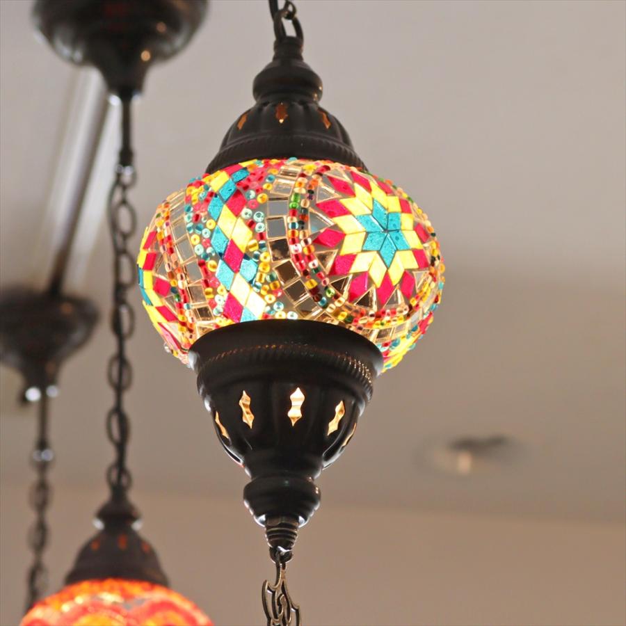 モザイクランプ モザイクランプ トルコランプ 直径13cm 全高67cm カラフル ペンダント