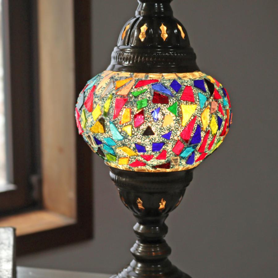 高品質 トルコのモザイク テーブルランプ Amazon.co.jp: 電池式モザイクテーブルランプ LEDライト内蔵 トルコ