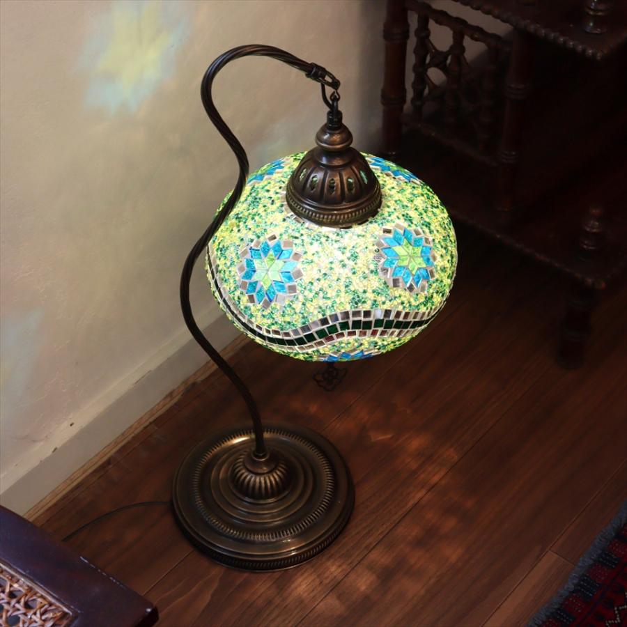 トルコランプ モザイクスタンドランプ ハンギング 全高62cm ガラス直径
