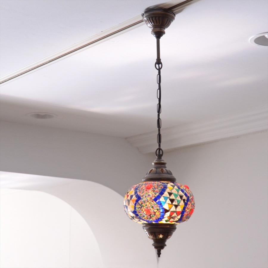 トルコランプ モザイクガラスランプ ペンダントランプ カラフル