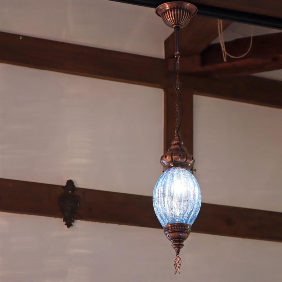 トルコランプ クラックガラス ナツメSS 直径12cm 全高67cm マヴィ ペンダントランプ | ブランド登録なし | 01