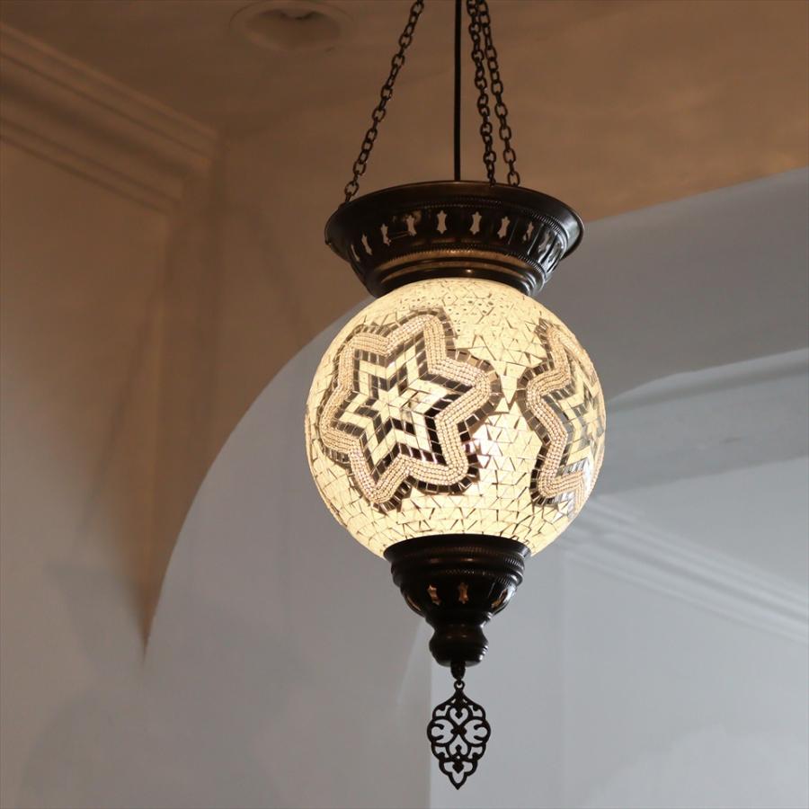 トルコランプ モザイクランプ 全高87cm 直径25cm ボール型