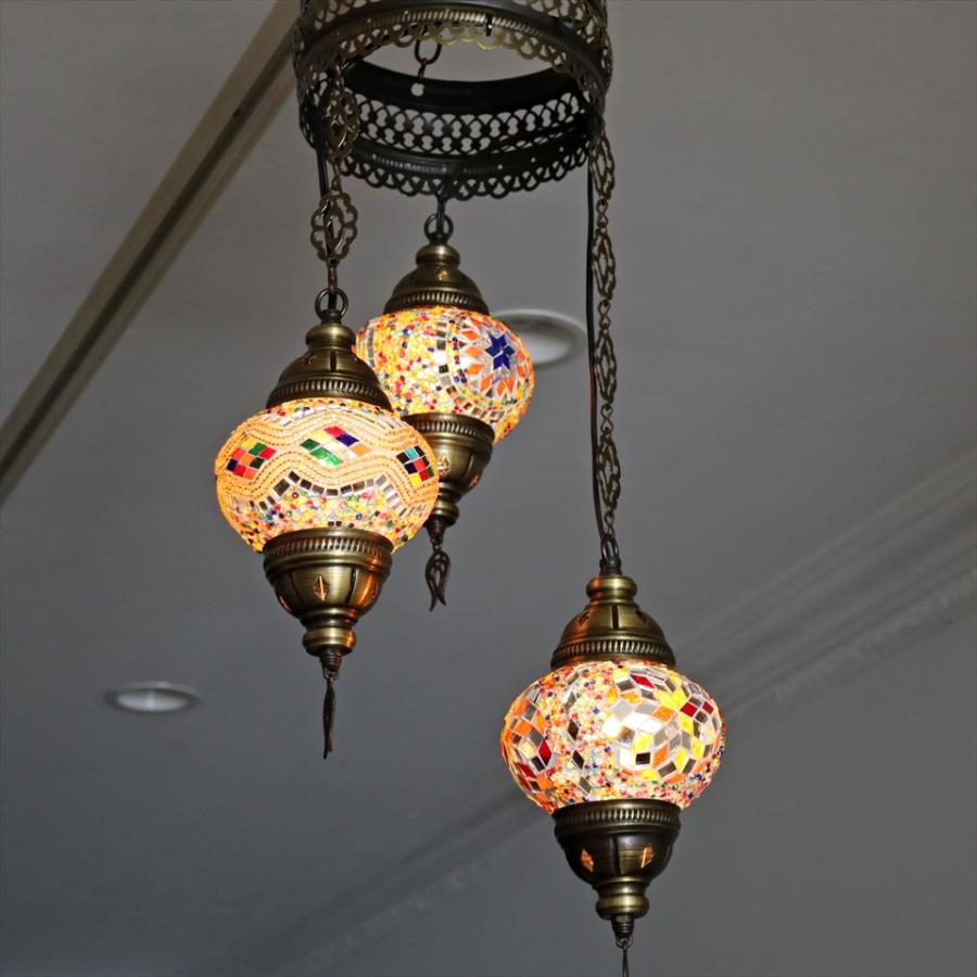 トルコランプ モザイクランプ シャンデリア8灯