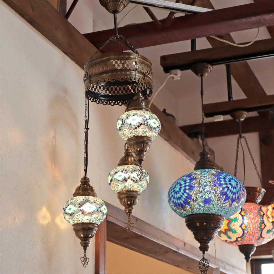 トルコランプ モザイクランプ シャンデリア 3灯 全高86cm 直径32cm トルコランプ モザイクランプ シャンデリア 3灯 全高86cm 直径
