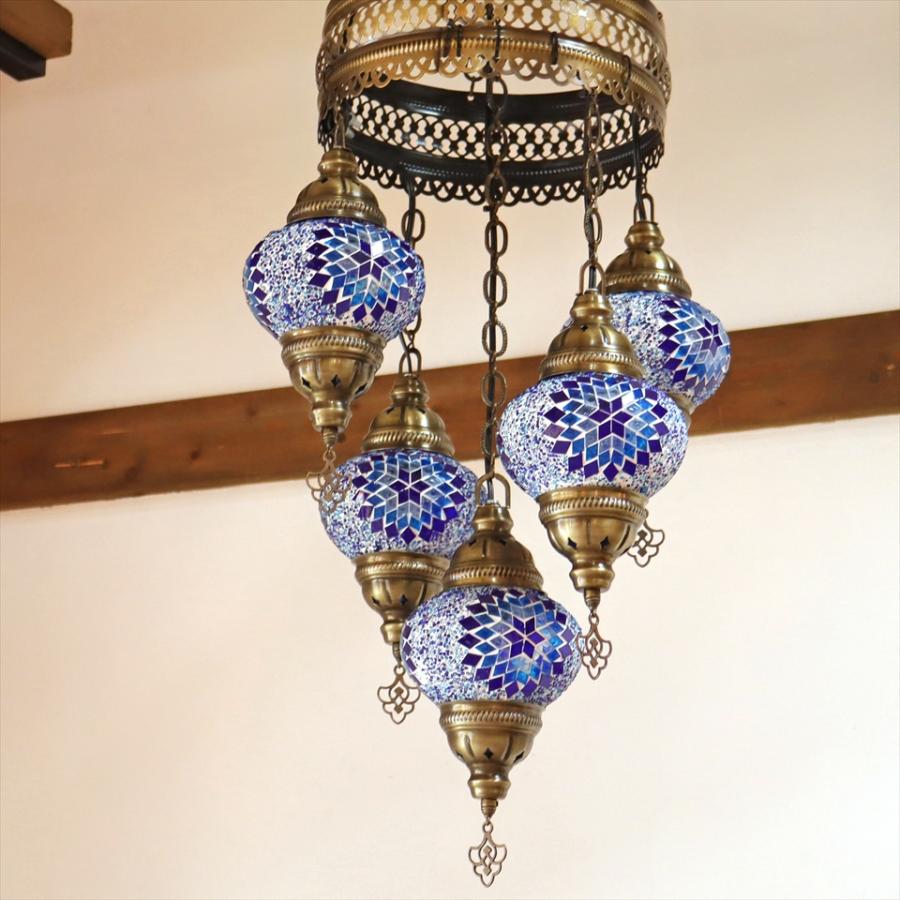 モザイクランプ トルコランプ シャンデリア 5灯 全高83cm 直径37cm モザイクランプ トルコランプ シャンデリア 5灯 全高83cm 直径