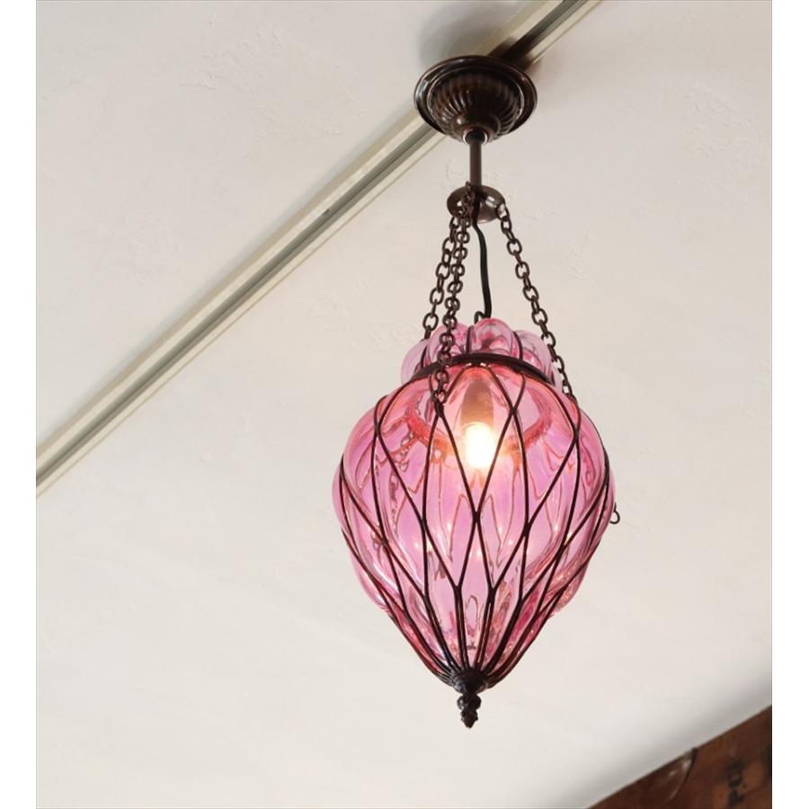 ガラスペンダントランプ トルコアイアンワークランプ パレスランプ