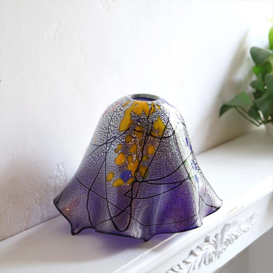 ベネチアン ガラスシェード Venetian Glass Shade fazzoletto Blue