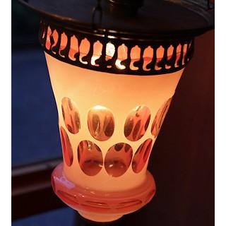 アンティークガラスのトルコランプ フロストピンク/オプティック/引っ掛けシーリング用パーツ別売り | ブランド登録なし | 01