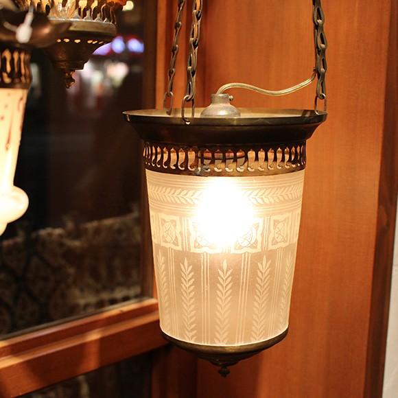 アンティークガラスのトルコランプ フロスト E26 7W 白熱球付き | ブランド登録なし