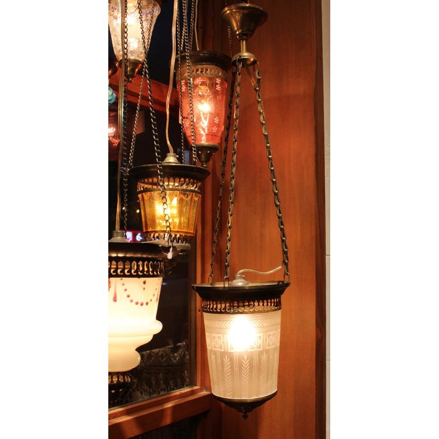 アンティークガラスのトルコランプ フロスト E26 7W 白熱球付き | ブランド登録なし | 03