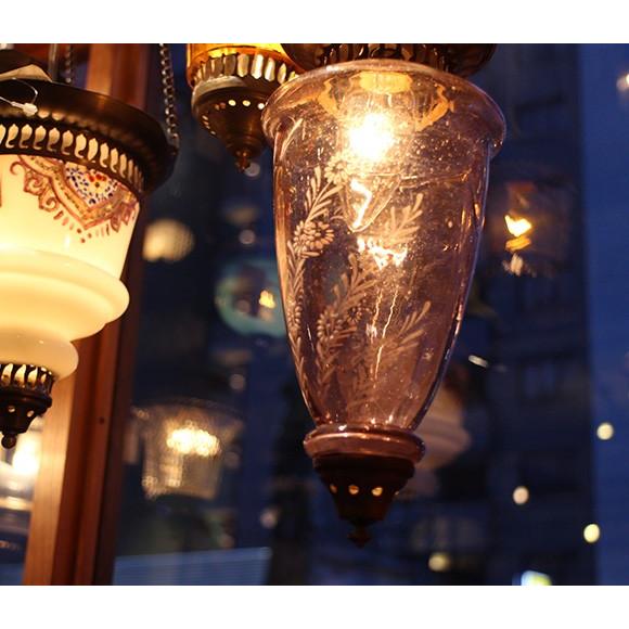 アンティークガラスのトルコランプ パープル 灯具別売り | ブランド登録なし | 03