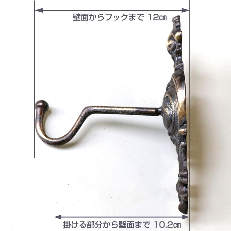 壁面設置用ハンギングブラケットF　ショート　アイアンフック | ブランド登録なし | 02