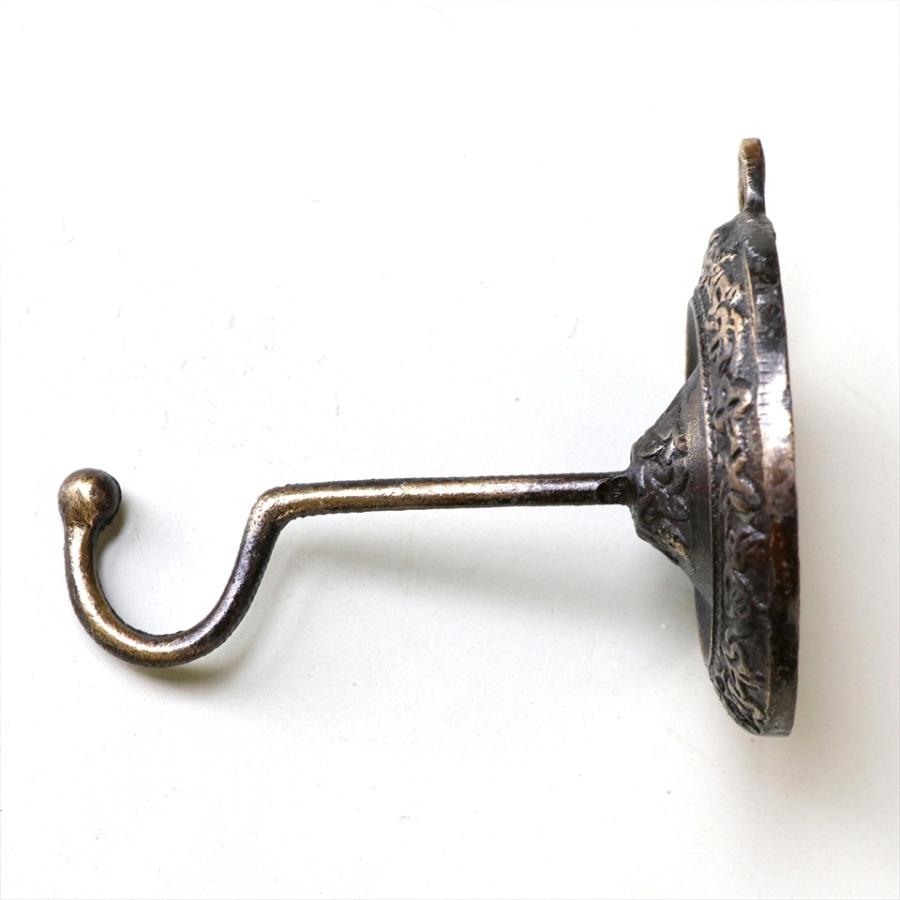 壁面設置用ハンギングブラケットＨ　フック　ラウンド　草花のレリーフ | ブランド登録なし | 02