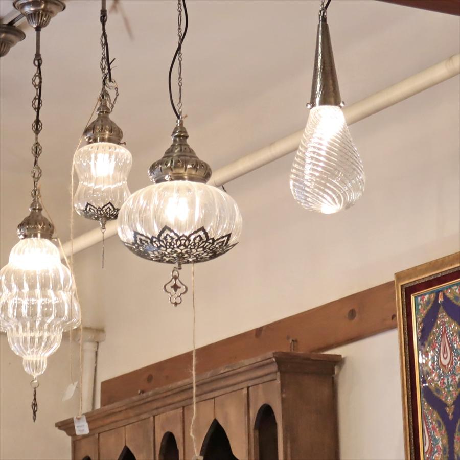 トルコランプ オットマンクラシック ガラスシェードランプ ペンダントライトドロップ 雫型 |  | 01