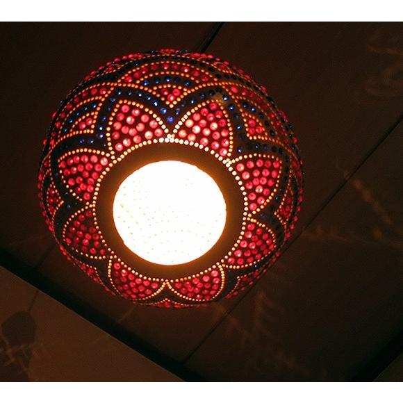 ひょうたんランプ/天井照明　エスニック照明  素材を活かした天然色 トルコ/ボドルム産　手作り　一点もの | ブランド登録なし | 02