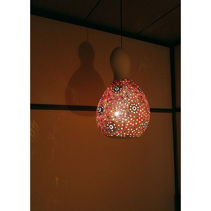 ひょうたんランプ/天井照明　エスニック照明  ホワイトペイント トルコ/ボドルム産　手作り　一点もの | ブランド登録なし | 01