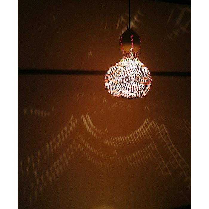 ひょうたんランプ/天井照明　エスニック照明  ホワイトペイント トルコ/ボドルム産　手作り　一点もの | ブランド登録なし | 01