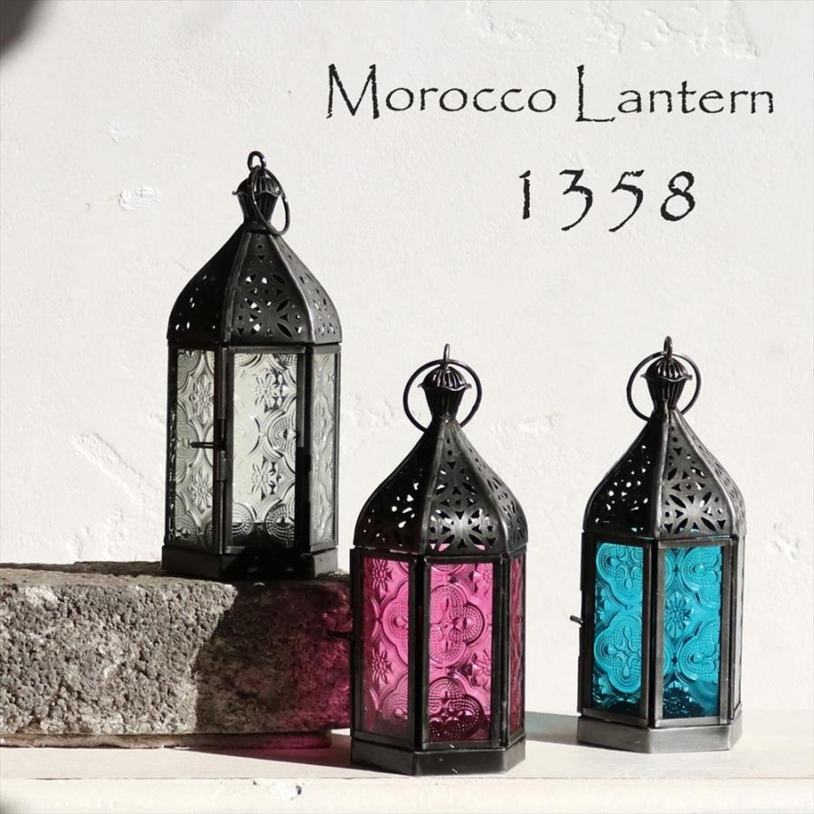 モロッコランタン キャンドルホルダー　高さ17.5cm　オリエンタルランプ6面のレリーフガラス　Morocco Lantern Candle holder | ブランド登録なし