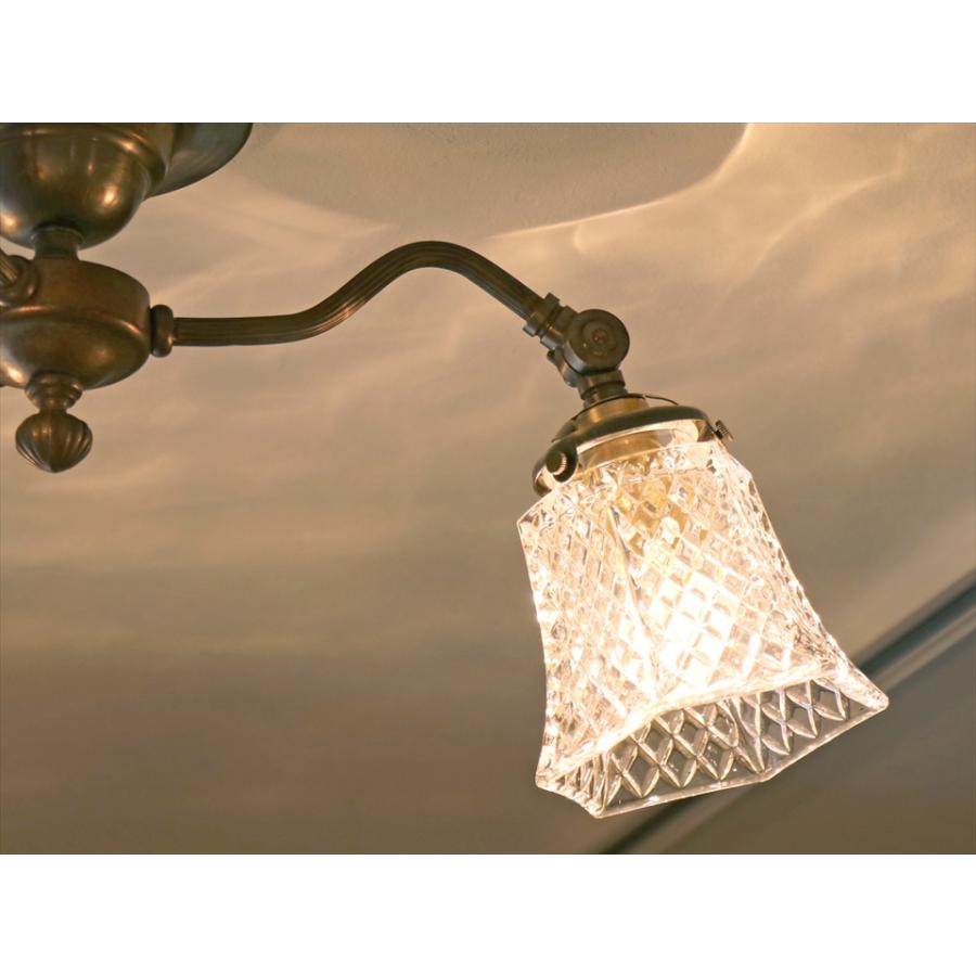 照明 シーリングライト シェードシャンデリア 3灯ピンク 口金E17