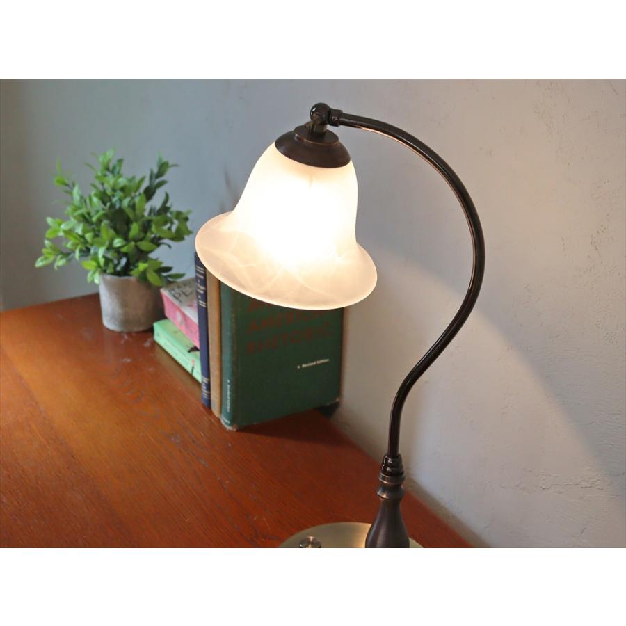 ガラスシェード テーブルランプ DIVA ディーバ レトロなフロストガラス