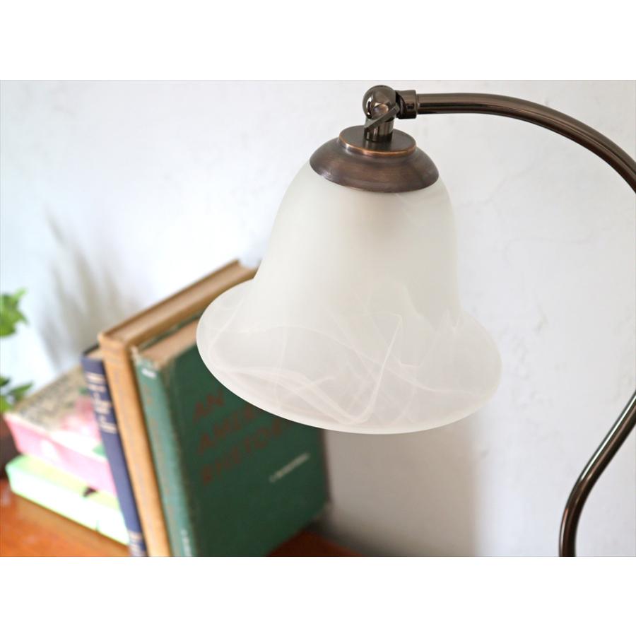 ガラスシェード テーブルランプ DIVA ディーバ レトロなフロストガラス