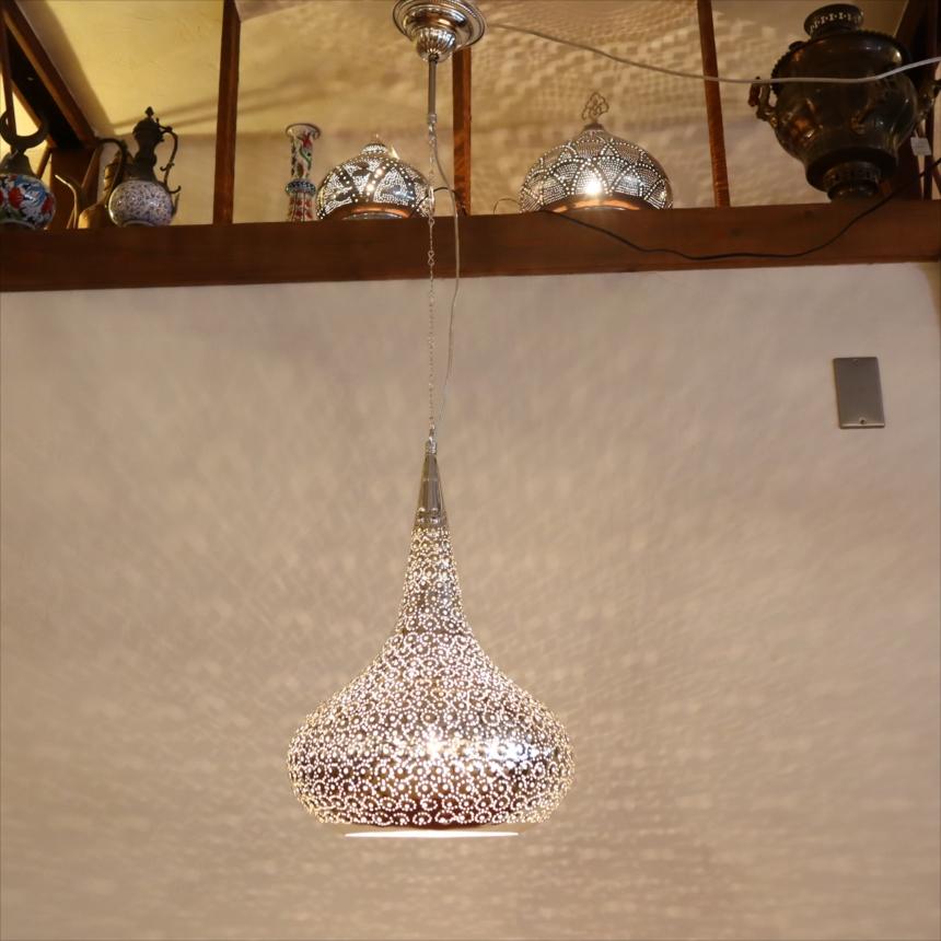 モロッコランプ メタルシェード　ペンダントランプパゴダ形　パイナップル |  | 02