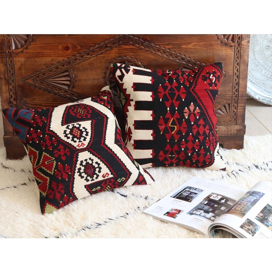 オールドキリム クッションカバー 40cmサイズ Old Kilim Cushion マラテヤの画像