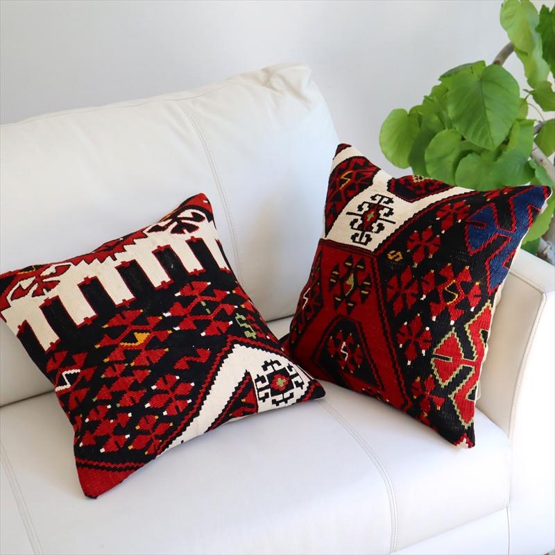 オールドキリム クッションカバー40cmサイズ Old Kilim Cushion オールドキリム クッションカバー40cmサイズ Old Kilim Cushion