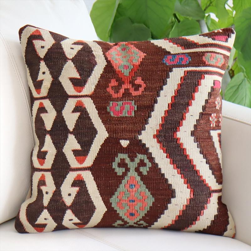 アンティーク キリムクッションカバー 40cm Old Turkish Kilim Cushion