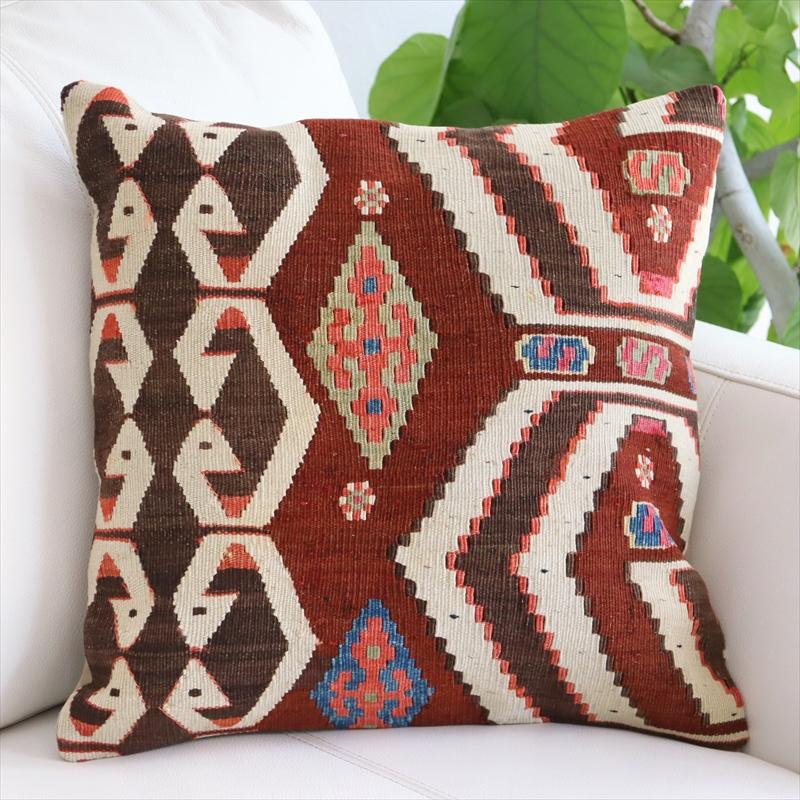 アンティーク キリムクッションカバー 40cm Old Turkish Kilim Cushion 