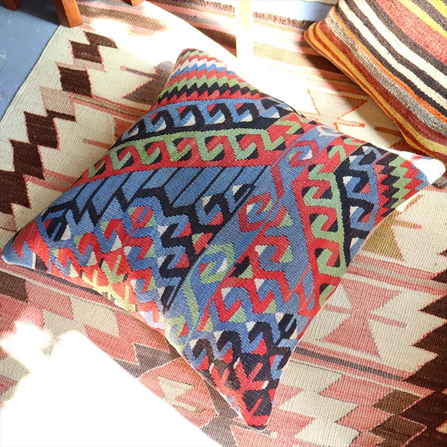 クッションカバー 50cmサイズ オールドキリム ウール ヴィンテージ エシュメ 複雑なドラゴンの爪 | ブランド登録なし | 02