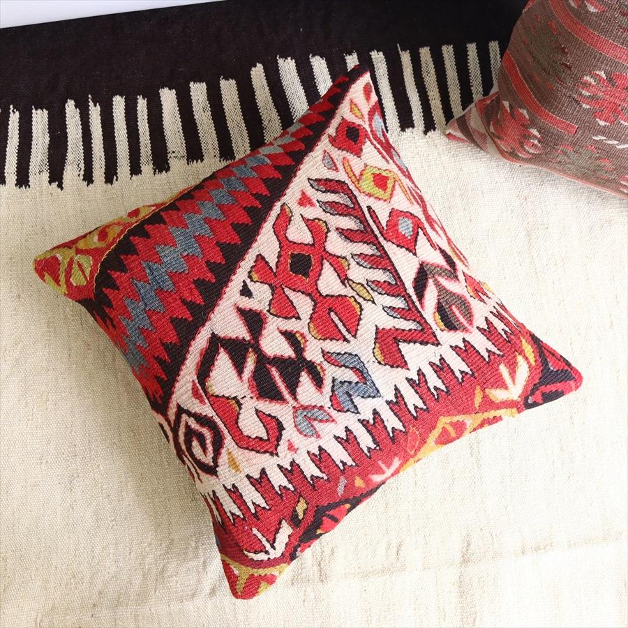 キリムクッションカバー 40cm トルコ 手織り ヴィンテージ オールド Kilim Cushion アイドゥン | ブランド登録なし | 02