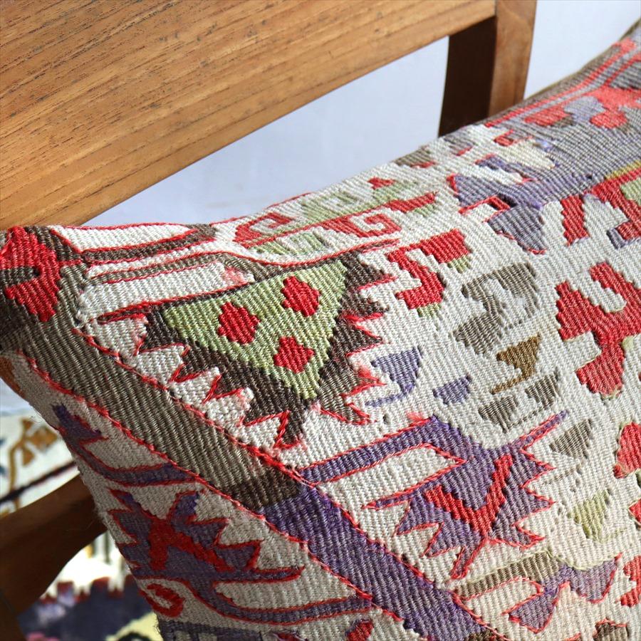 クッションカバー 50×40cmサイズ オールドキリム ウール ヴィンテージ カイセリ 細かなモチーフ　 | ブランド登録なし | 01