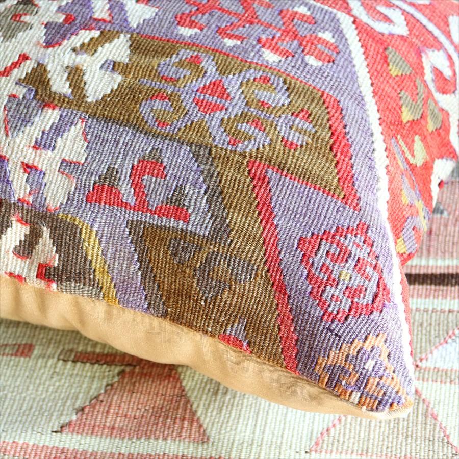 クッションカバー 50×40cmサイズ オールドキリム ウール ヴィンテージ カイセリ 細かなモチーフ　 | ブランド登録なし | 03