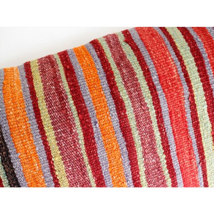 オールドキリムクッションカバー 長方形 枕型ビッグピロー Lumbar Pillow 60x40cm シンプルなボーダー | ブランド登録なし | 03