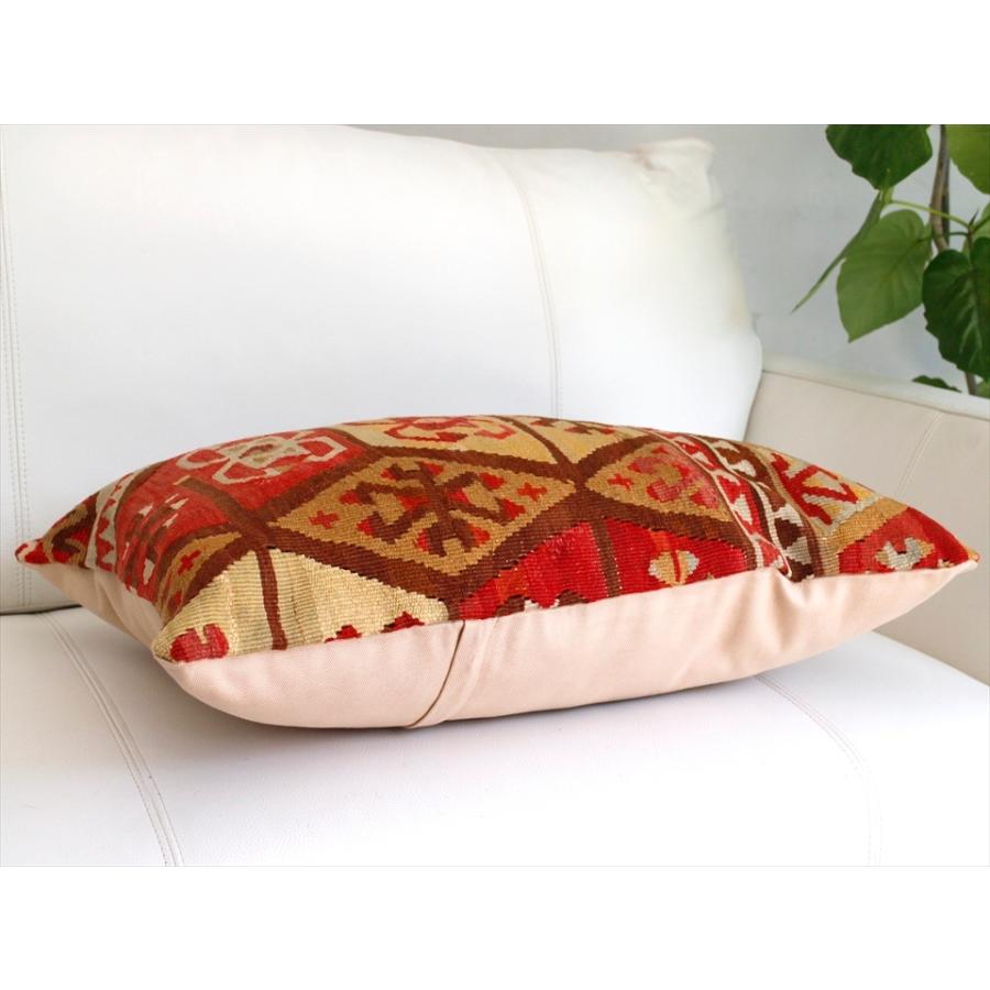 オールドキリムクッションカバー 長方形 枕型ビッグピロー Lumbar Pillow 59x39cm 六角形のサンドゥク | ブランド登録なし | 03