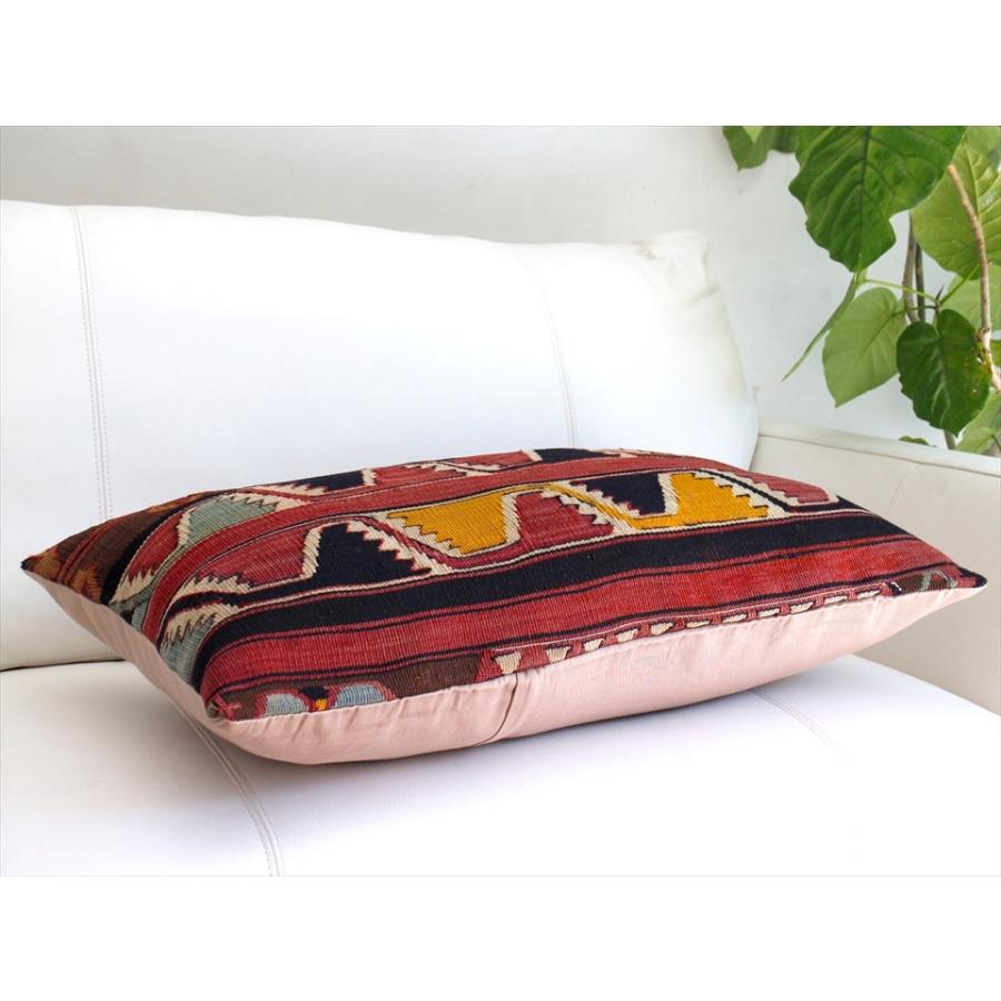 オールドキリムクッションカバー 長方形 枕型ビッグピロー Lumbar Pillow 67x41cm 鳥のモチーフ | ブランド登録なし | 03
