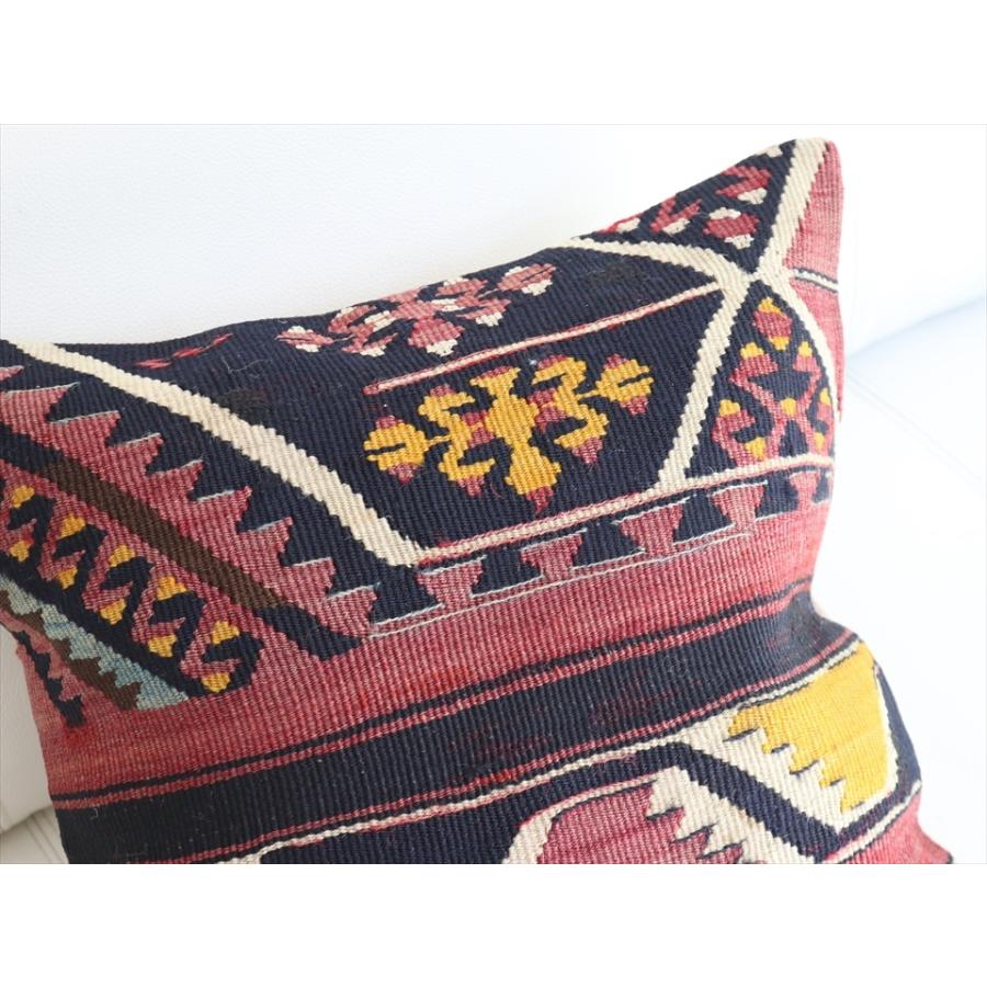 オールドキリムクッションカバー40cmサイズ/Old Kilim Cushion 鳥とサンドゥク｜ipogabbeh｜03