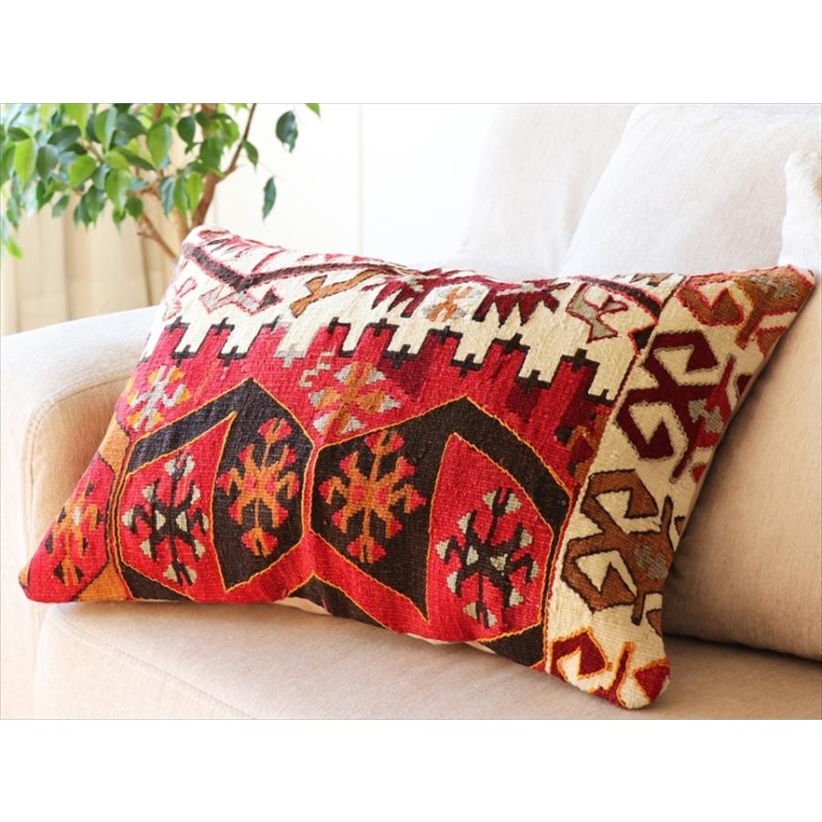オールドキリムクッション 長方形ビッグピロー Turkish Old Kilim Cushion60x40cm カイセリ | ブランド登録なし | 01