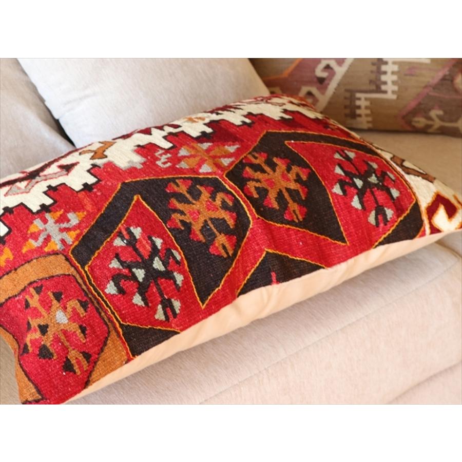オールドキリムクッション 長方形ビッグピロー Turkish Old Kilim Cushion60x40cm カイセリ | ブランド登録なし | 03