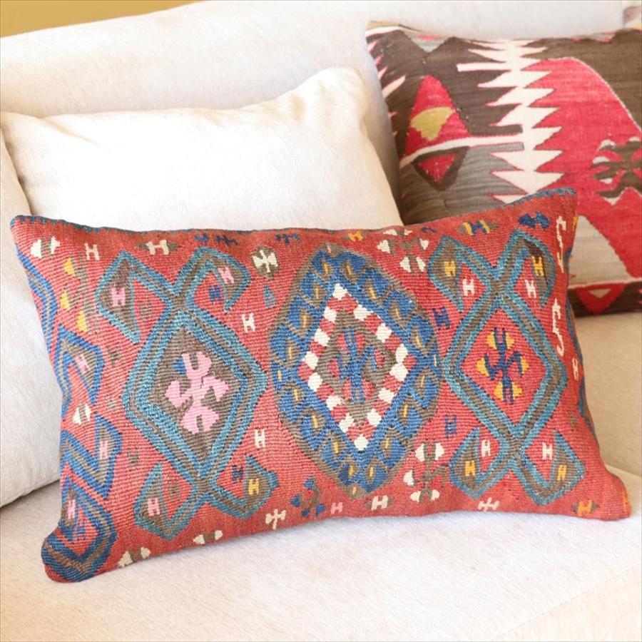 オールドキリムクッション 長方形 Turkish Old Kilim Cushion50x31cm ハッキャリ | ブランド登録なし