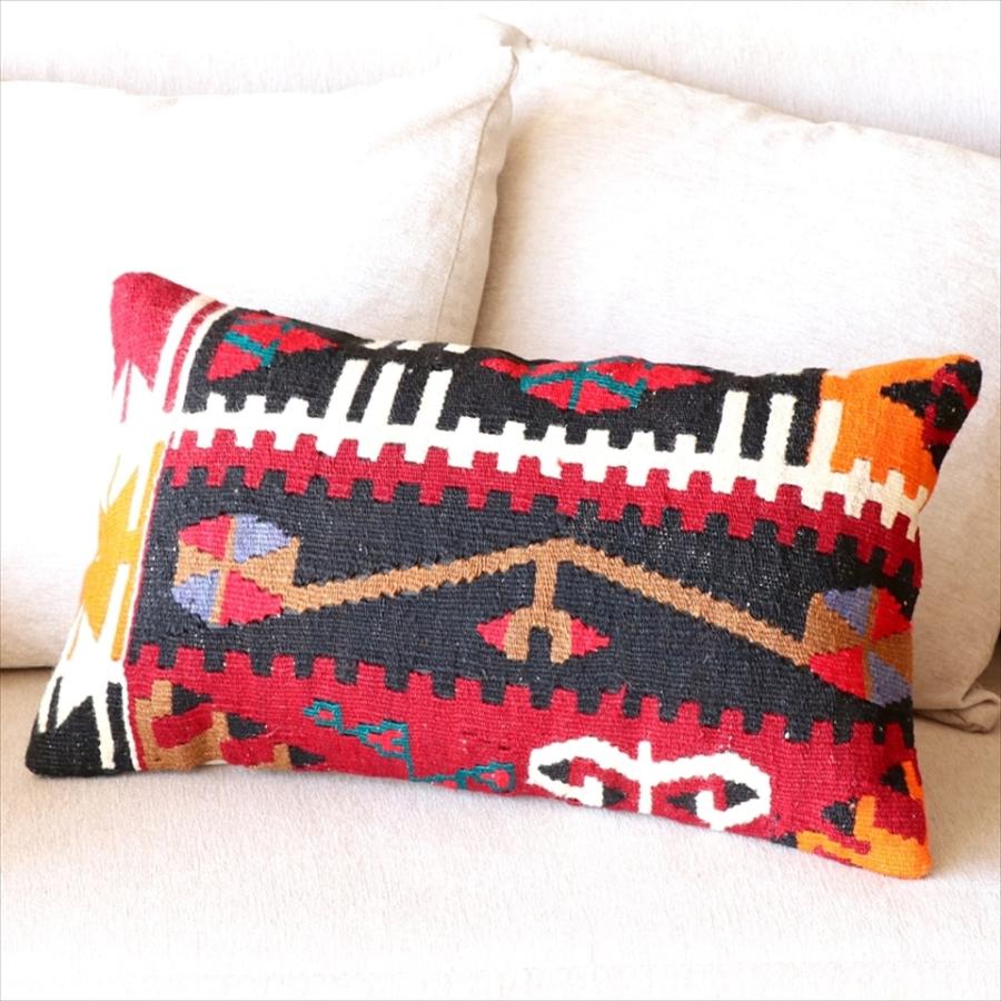 オールドキリムクッション 長方形 Turkish Old Kilim Cushion 50×30cm　カイセリ | ブランド登録なし