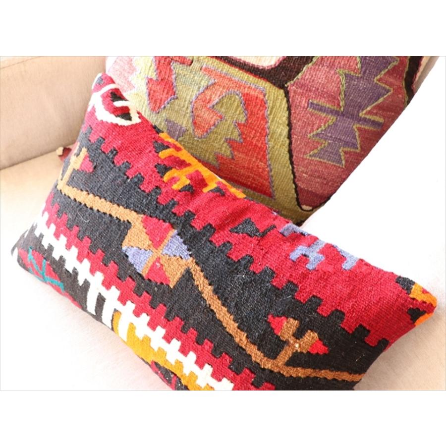 オールドキリムクッション 長方形 Turkish Old Kilim Cushion 50×30cm　カイセリ | ブランド登録なし | 03
