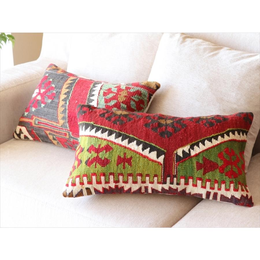 オールドキリムクッション・長方形 Turkish Old Kilim Cushion 50×30cm シワス  :m22916:インプレッションオブギャッベ - 通販 - Yahoo!ショッピング