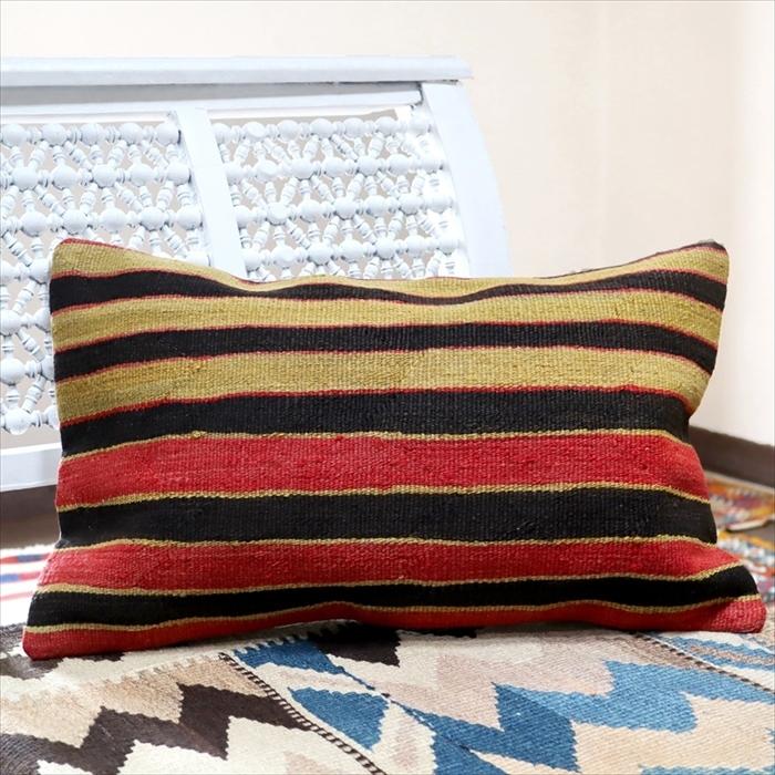 オールドキリムクッションカバー 長方形 50×30cmサイズ　中綿別売り Turkish Old Kilim Cushion/シワス(Sivas) | ブランド登録なし