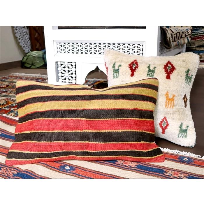 オールドキリムクッションカバー 長方形 50×30cmサイズ　中綿別売り Turkish Old Kilim Cushion/シワス(Sivas) | ブランド登録なし | 03