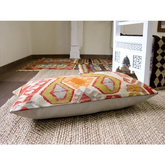 オールドキリムクッションカバー 長方形 70×40cmサイズ　中綿別売り Turkish Old Kilim Cushion/コンヤ(Konya) | ブランド登録なし | 02